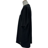 ヴェトモン VETEMENTS フロントロゴプリント半袖Tシャツ ブラック コットン メンズ 半袖Ｔシャツ