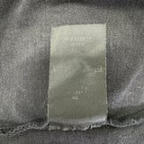 ヴェトモン VETEMENTS ロゴ刺繍半袖Tシャツ ブラック コットン メンズ 半袖Ｔシャツ