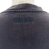 ヴェトモン VETEMENTS ロゴ刺繍半袖Tシャツ ブラック コットン メンズ 半袖Ｔシャツ