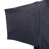ヴェトモン VETEMENTS ロゴ刺繍半袖Tシャツ ブラック コットン メンズ 半袖Ｔシャツ