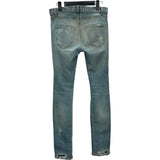 サンローラン SAINT LAURENT デストロイクラッシュスキニーデニムパンツ 891659 ブルー デニム メンズ デニムパンツ
