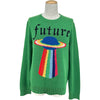 グッチ GUCCI Future UFO ニットセーター 474695 グリーン ウール メンズ セーター