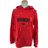ジバンシィ GIVENCHY ロゴデストロイ プルオーバー パーカー 17S7383653 レッド コットン メンズ パーカー