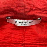 ジバンシィ GIVENCHY ロゴデストロイ プルオーバー パーカー 17S7383653 レッド コットン メンズ パーカー