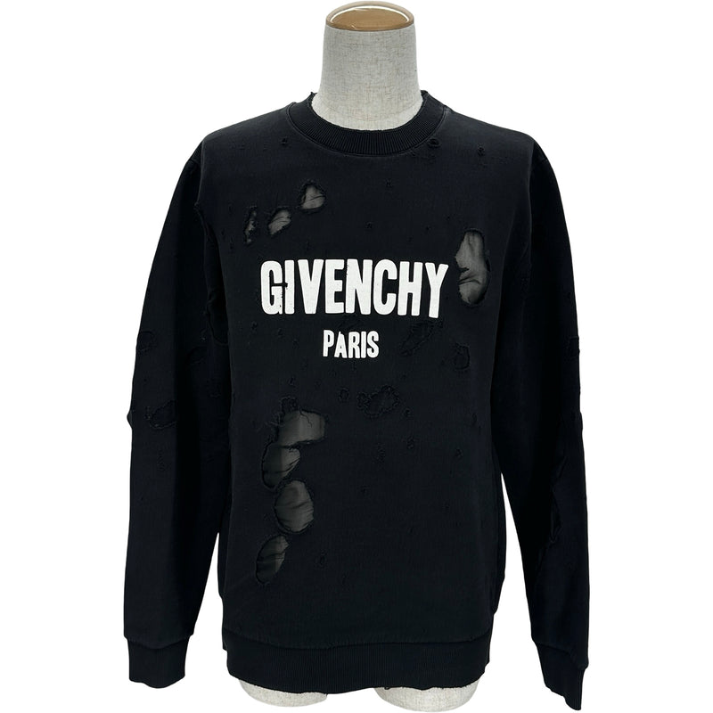 ジバンシィ GIVENCHY ロゴデストロイ スウェットシャツ 17F7334653