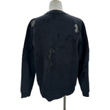 ジバンシィ GIVENCHY ロゴデストロイ スウェットシャツ 17F7334653 ブラック コットン メンズ スウェット