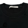 ジバンシィ GIVENCHY ロゴデストロイ スウェットシャツ 17F7334653 ブラック コットン メンズ スウェット