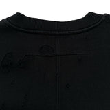 ジバンシィ GIVENCHY ロゴデストロイ スウェットシャツ 17F7334653 ブラック コットン メンズ スウェット