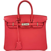 エルメス HERMES バーキン25 ▢Q刻印 ローズリップスティック シルバー金具 トゴ レディース ハンドバッグ