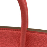 エルメス HERMES バーキン25 ▢Q刻印 ローズリップスティック シルバー金具 トゴ レディース ハンドバッグ