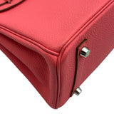 エルメス HERMES バーキン25 ▢Q刻印 ローズリップスティック シルバー金具 トゴ レディース ハンドバッグ