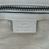 グッチ GUCCI ハーフムーンホーボーショルダーバッグ 523588 アイボリー カーフ レディース ショルダーバッグ