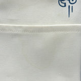 エルメス HERMES アダダマザーズバッグ ホワイト/ネイビー/グレー キャンバス レディース トートバッグ