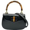 グッチ GUCCI バンブー2WAYハンドバッグ 0002046 ブラック ゴールド金具 カーフ レディース ハンドバッグ