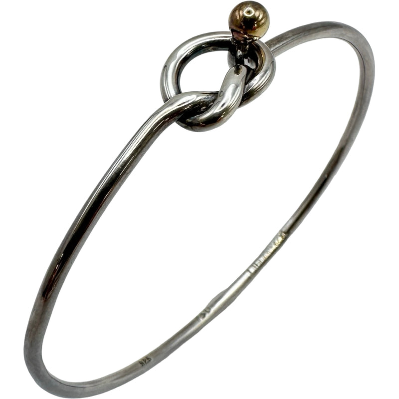 【ノムラ 】ティファニー シルバーバングル ティファニー TIFFANY＆CO ラブノットバングル シルバー 925/Au750