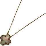 ヴァンクリーフ＆アーペル Van Cleef & Arpels ヴィンテージアルハンブラネックレス ピンクゴールド Au750 マザーオブパール ジュエリー