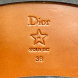 クリスチャン・ディオール Christian Dior D-TRAP レースアップシューズ ブラック レザー レディース その他靴
