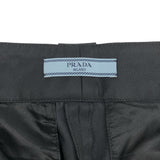 プラダ PRADA ロゴワッペンナイロンパンツ DNA884 ブラック ナイロン レディース パンツ