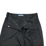 プラダ PRADA ロゴワッペンナイロンパンツ DNA884 ブラック ナイロン レディース パンツ