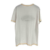 モンクレール MONCLER ロゴワッペン半袖Tシャツ ホワイト コットン メンズ 半袖Ｔシャツ