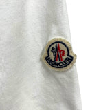モンクレール MONCLER ロゴワッペン半袖Tシャツ ホワイト コットン メンズ 半袖Ｔシャツ