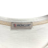 モンクレール MONCLER ロゴワッペン半袖Tシャツ ホワイト コットン メンズ 半袖Ｔシャツ