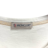 モンクレール MONCLER ロゴワッペン半袖Tシャツ ホワイト コットン メンズ 半袖Ｔシャツ