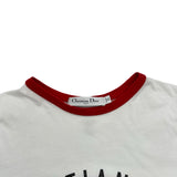 クリスチャン・ディオール Christian Dior D-Jungle ロゴプリント半袖Tシャツ 243T12A4460 ホワイト コットン レディース 半袖Ｔシャツ
