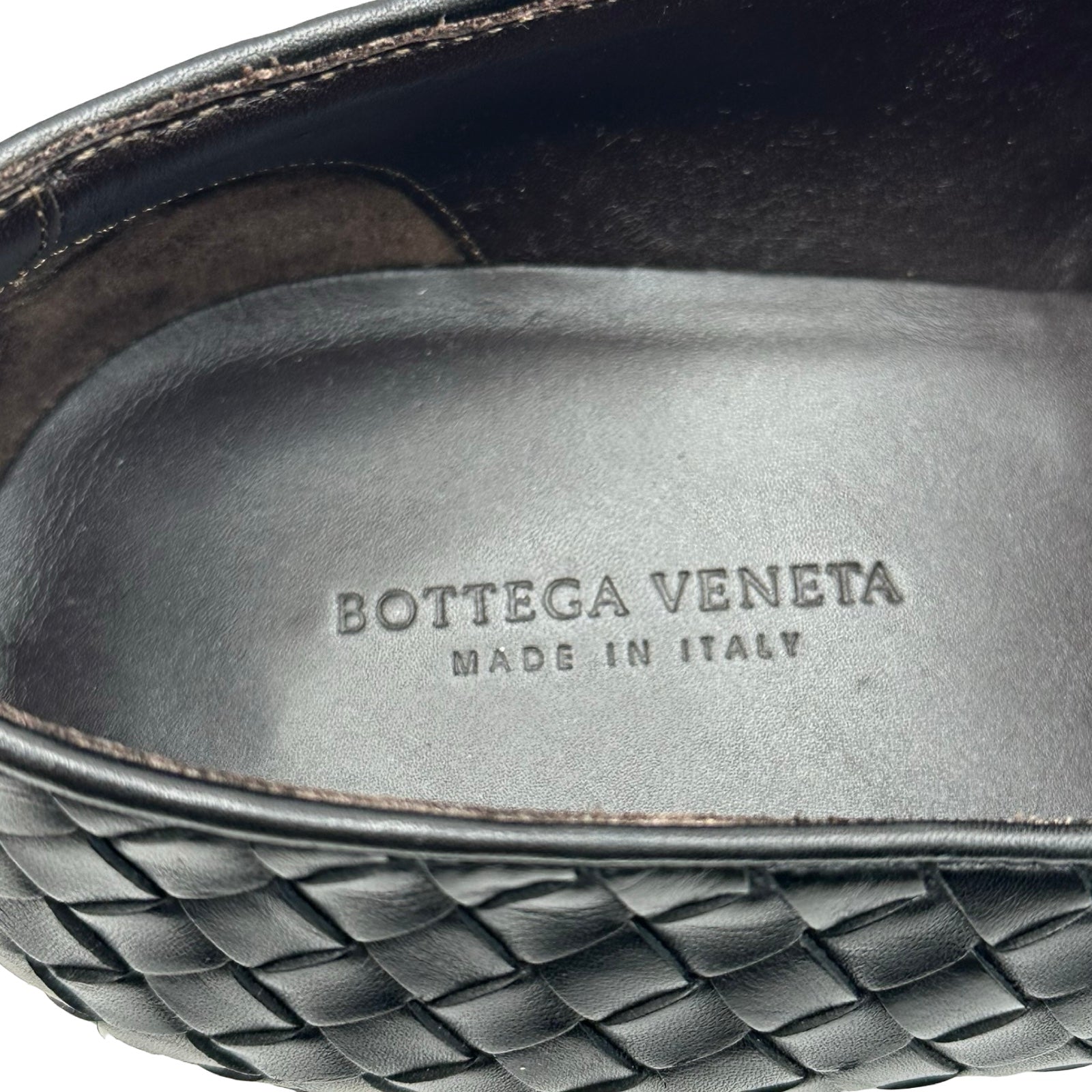 ボッテガ・ヴェネタ BOTTEGA VENETA イントレチャートレザーシューズ