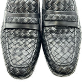 ボッテガ・ヴェネタ BOTTEGA VENETA イントレチャートレザーシューズ ブラック レザー メンズ その他靴
