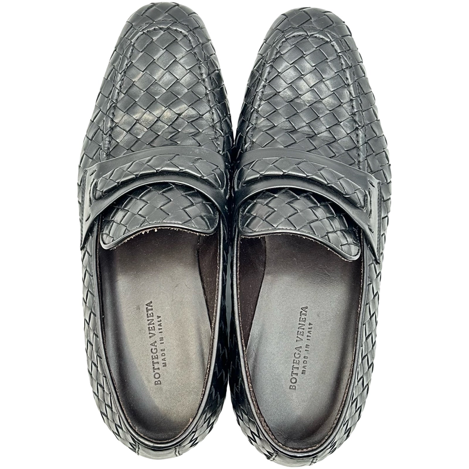 ボッテガ・ヴェネタ BOTTEGA VENETA イントレチャートレザーシューズ