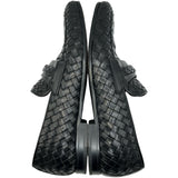 ボッテガ・ヴェネタ BOTTEGA VENETA イントレチャートレザーシューズ ブラック レザー メンズ その他靴