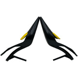 プラダ PRADA ロゴスリングバックパンプス ブラック レザー レディース パンプス