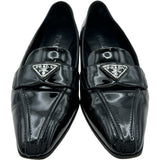 プラダ PRADA トライアングルロゴ パテントローファー 1D193N ブラック パテント レディース ローファー