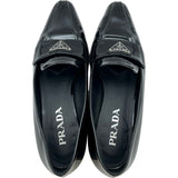 プラダ PRADA トライアングルロゴ パテントローファー 1D193N ブラック パテント レディース ローファー