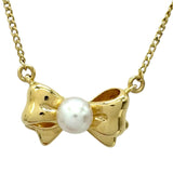 タサキ TASAKI パールリボンネックレス K18YG ジュエリー