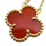 ヴァンクリーフ＆アーペル Van Cleef & Arpels ヴィンテージアルハンブラネックレス ゴールド Au750/カーネリアン カーネリアン ジュエリー