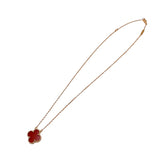 ヴァンクリーフ＆アーペル Van Cleef & Arpels ヴィンテージアルハンブラネックレス ゴールド Au750/カーネリアン カーネリアン ジュエリー