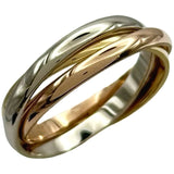 カルティエ Cartier トリニティリング スモール ゴールド/ピンクゴールド/ホワイトゴールド 750 ジュエリー