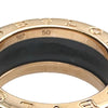 ブルガリ BVLGARI ビーゼロワンリング 2バンド ピンクゴールド Au750/セラミック ジュエリー