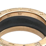 ブルガリ BVLGARI ビーゼロワンリング 2バンド ピンクゴールド Au750/セラミック ジュエリー