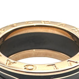 ブルガリ BVLGARI ビーゼロワンリング 2バンド ピンクゴールド Au750/セラミック ジュエリー