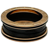ブルガリ BVLGARI ビーゼロワンリング 2バンド ピンクゴールド Au750/セラミック ジュエリー