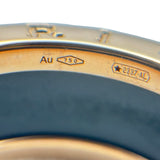 ブルガリ BVLGARI ビーゼロワンリング 2バンド ピンクゴールド Au750/セラミック ジュエリー