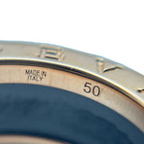ブルガリ BVLGARI ビーゼロワンリング 2バンド ピンクゴールド Au750/セラミック ジュエリー