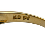 ポンテヴェキオ Ponte Vecchio リボンリング ゴールド K18 サンゴ ダイヤモンド ジュエリー