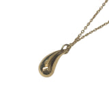 ティファニー TIFFANY＆CO ティアドロップネックレス イエローゴールド 750 ジュエリー