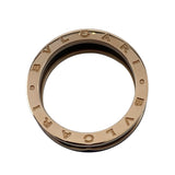 ブルガリ BVLGARI ビーゼロワンリング 2バンド ピンクゴールド 750PG/ブラックセラミック ジュエリー