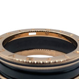 ブルガリ BVLGARI ビーゼロワンリング 2バンド ピンクゴールド 750PG/ブラックセラミック ジュエリー
