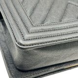 シャネル CHANEL ボーイシャネル20 A67085 26番台 ブラック ゴールド金具 キャビアスキン レディース ショルダーバッグ